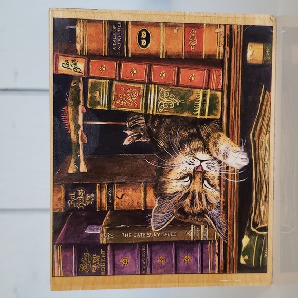 Big Cat Stamp Frederick the Literate Charles Wysocki - Picture 11 of 11